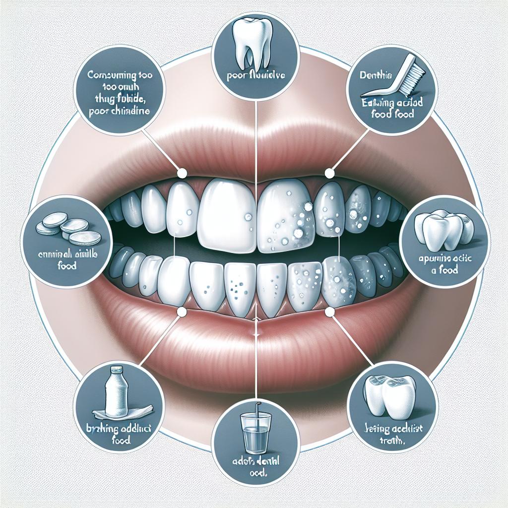 Bílé fleky ‌na zubech: Příčiny a ‌řešení
