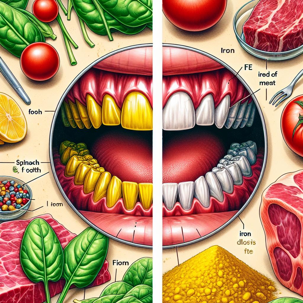 Žluté zuby a konzumace železa