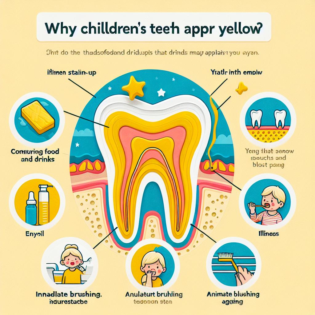 Proč jsou dětské zuby žluté