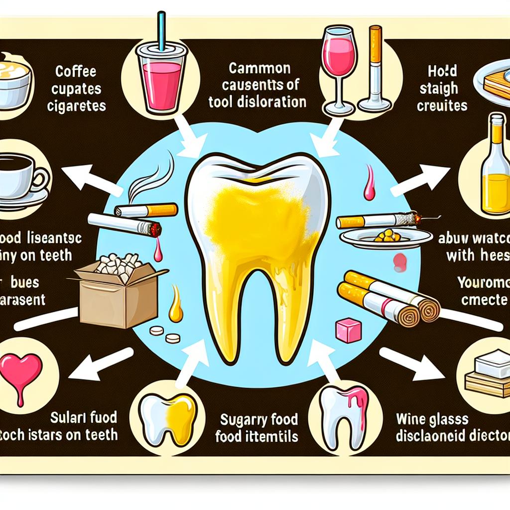 Žlutá skvrna na zubu: Co ji způsobuje