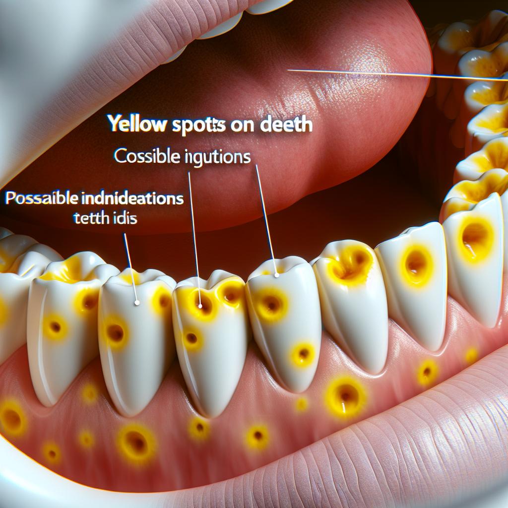 Žluté fleky na zubech: Co to znamená
