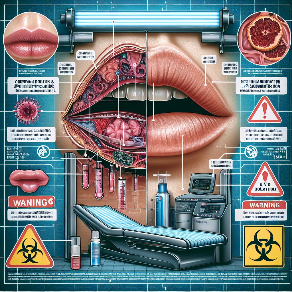 Zdravotní rizika zvětšení rtů v soláriu