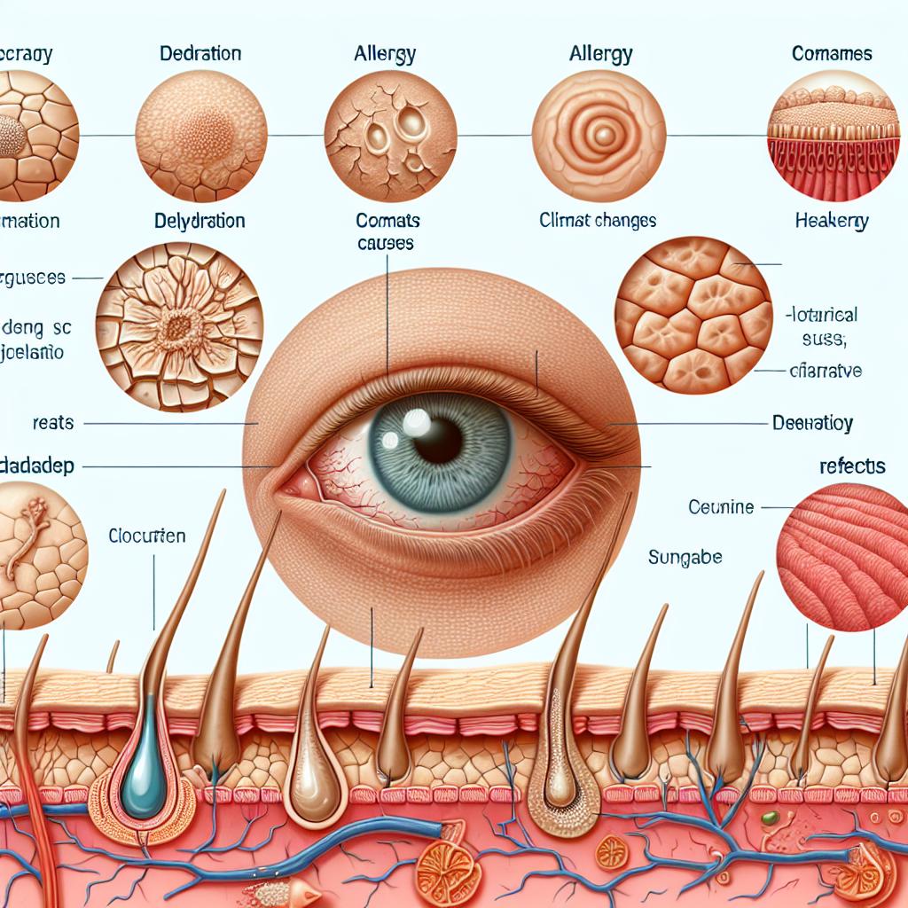 Suchá kůže na víčkách: Příčiny a účinky
