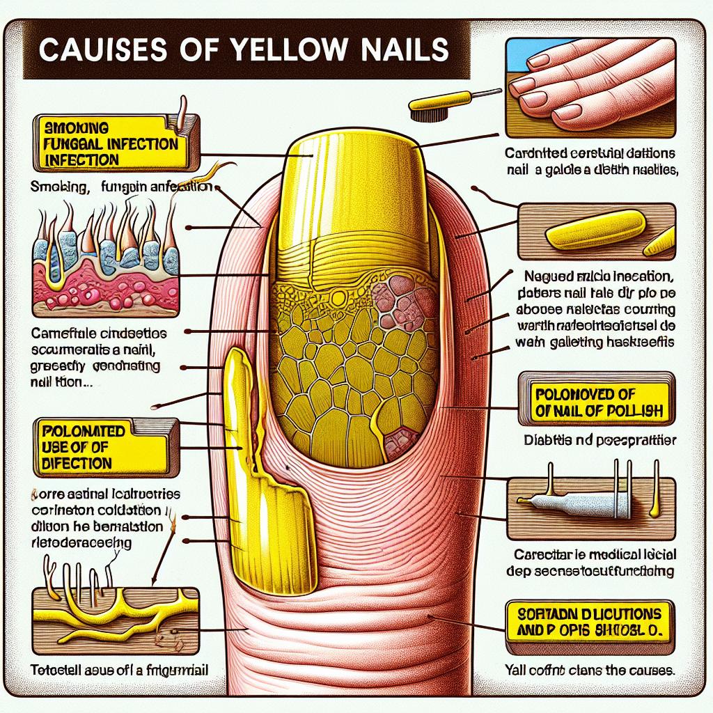 Co způsobuje žluté nehty