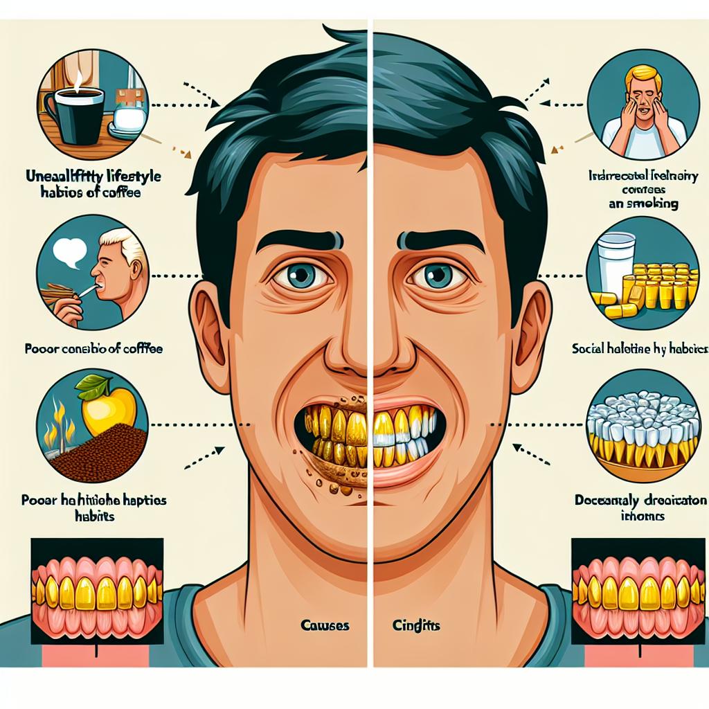Šíleně žluté zuby: Příčiny a důsledky