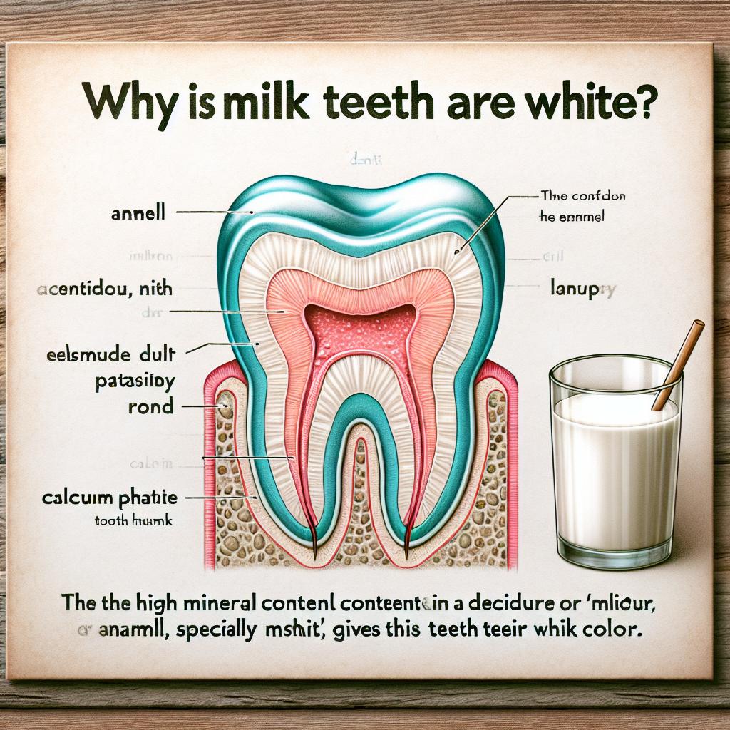 Proč jsou⁢ mléčné zuby‍ bílé?